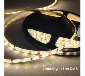 Merkloos 5M Ledstrip - Warm wit - Dimbaar - 300 LED - Met Adapter Merkloos 5M Ledstrip - Warm wit - Dimbaar - 300 LED - Met Adapter