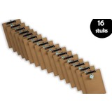 Discountershop 16x Klemborden - Klemborden A4 - Klemborden hout A4 31 x 22 x 1.5 cm Discountershop 16x Klemborden - Klemborden A4 - Klemborden hout A4 31 x 22 x 1.5 cm