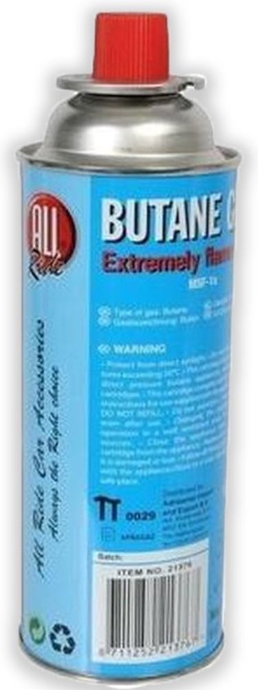 All Ride 400ml Butane Gas Can with MSF-1a Connection for Portable Camping Stoves, Gas Burners and Compatible Outdoor Heaters All Ride 400ml Butane Gas Can with MSF-1a Connection for Portable Camping Stoves, Gas Burners and Compatible Outdoor Heaters