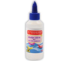 Discountershop Hobbylijm universeel Alleslijm 100ML - Lijm voor papier - Lijm voor karton - Lijm voor textiel - Lijm voor piepschuim. Discountershop Hobbylijm universeel Alleslijm 100ML - Lijm voor papier - Lijm voor karton - Lijm voor textiel - Lijm voor piepschuim.