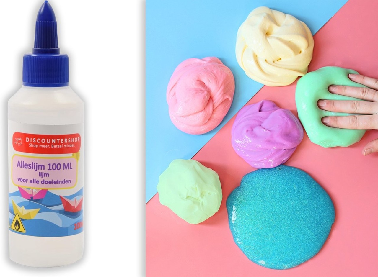 Discountershop Hobby glue universal All purpose glue 100ML - Glue for paper - Glue for cardboard - Glue for textile - Glue for Styrofoam.