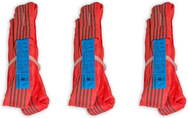 Merkloos Hijsband DUOTECH RONDSTROP 5Ton 4,0 MTR - met certificaat