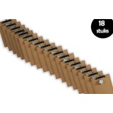Discountershop 18x Klemborden - Klemborden A4 - Klemborden hout A4 31 x 22 x 1.5 cm