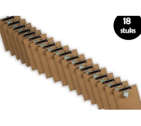Discountershop 18x Klemborden - Klemborden A4 - Klemborden hout A4 31 x 22 x 1.5 cm Discountershop 18x Klemborden - Klemborden A4 - Klemborden hout A4 31 x 22 x 1.5 cm