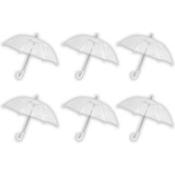 Discountershop Transparante Bruidsparaplu 100cm – 6 Stuks Grote Koepelparaplu – Winddichte Sneeuwbestendige Trouwparaplu Set Discountershop Transparante Bruidsparaplu 100cm – 6 Stuks Grote Koepelparaplu – Winddichte Sneeuwbestendige Trouwparaplu Set
