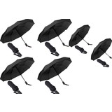Discountershop 6x Automatische Stormparaplu - Paraplu – Automatisch, Opvouwbaar & Windproof tot 70 - 80 km p/u - Ø 95 cm - 7 panelen - Dubbele Laag - Zwart Discountershop 6x Automatische Stormparaplu - Paraplu – Automatisch, Opvouwbaar & Windproof tot 70 - 80 km p/u - Ø 95 cm - 7 panelen - Dubbele Laag - Zwart