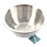 Discountershop Klein keuken vergiet RVS - Wit 24 cm Discountershop Klein keuken vergiet RVS - Wit 24 cm