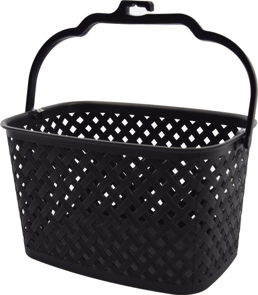 Discountershop Storage basket Storage tray Plastic storage bin with handles 5 liters Black organizer 22 x 12.9 x 15 cm Rattan Discountershop Storage basket Storage tray Plastic storage bin with handles 5 liters Black organizer 22 x 12.9 x 15 cm Rattan