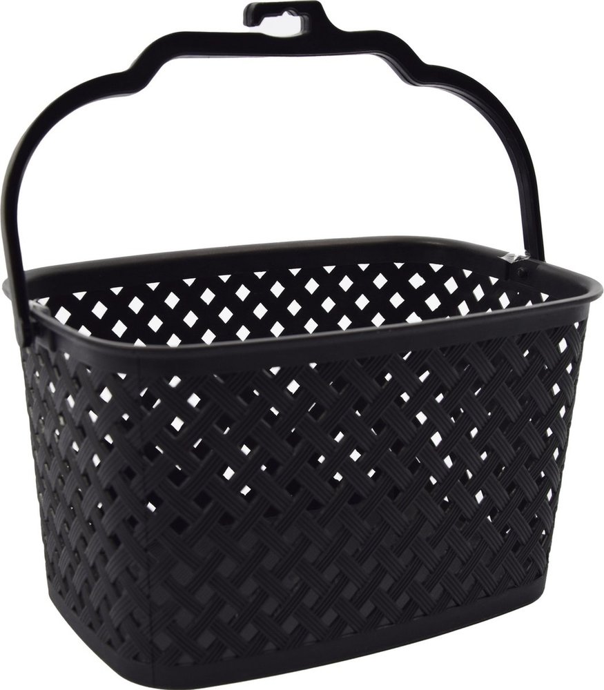 Discountershop Storage basket Storage tray Plastic storage bin with handles 5 liters Black organizer 22 x 12.9 x 15 cm Rattan Discountershop Storage basket Storage tray Plastic storage bin with handles 5 liters Black organizer 22 x 12.9 x 15 cm Rattan
