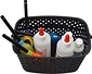 Opbergmand Opbergbakje Kunststof opbergbak met handgrepen 5 liter Zwarte opberger 22 x 12,9 x 15 cm Rattan Opbergmand Opbergbakje Kunststof opbergbak met handgrepen 5 liter Zwarte opberger 22 x 12,9 x 15 cm Rattan