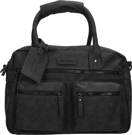 Bicky Bernard  Bicky Bernard Handbag wrap Hand & Shoulder Western Bag Black