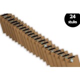 Discountershop 24x Klemborden - Klemborden A4 - Klemborden hout A4 31 x 22 x 1.5 cm