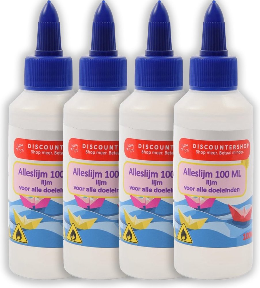 Discountershop 4x Hobby glue universal All purpose glue 100ML - Glue for paper - Glue for cardboard - Glue for textile - Glue for Styrofoam. Discountershop 4x Hobby glue universal All purpose glue 100ML - Glue for paper - Glue for cardboard - Glue for textile - Glue for Styrofoam.
