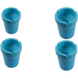 Discountershop 4 pieces Cup holder Car ashtray for the car - Car ashtray - car accessories - blue Discountershop 4 pieces Cup holder Car ashtray for the car - Car ashtray - car accessories - blue