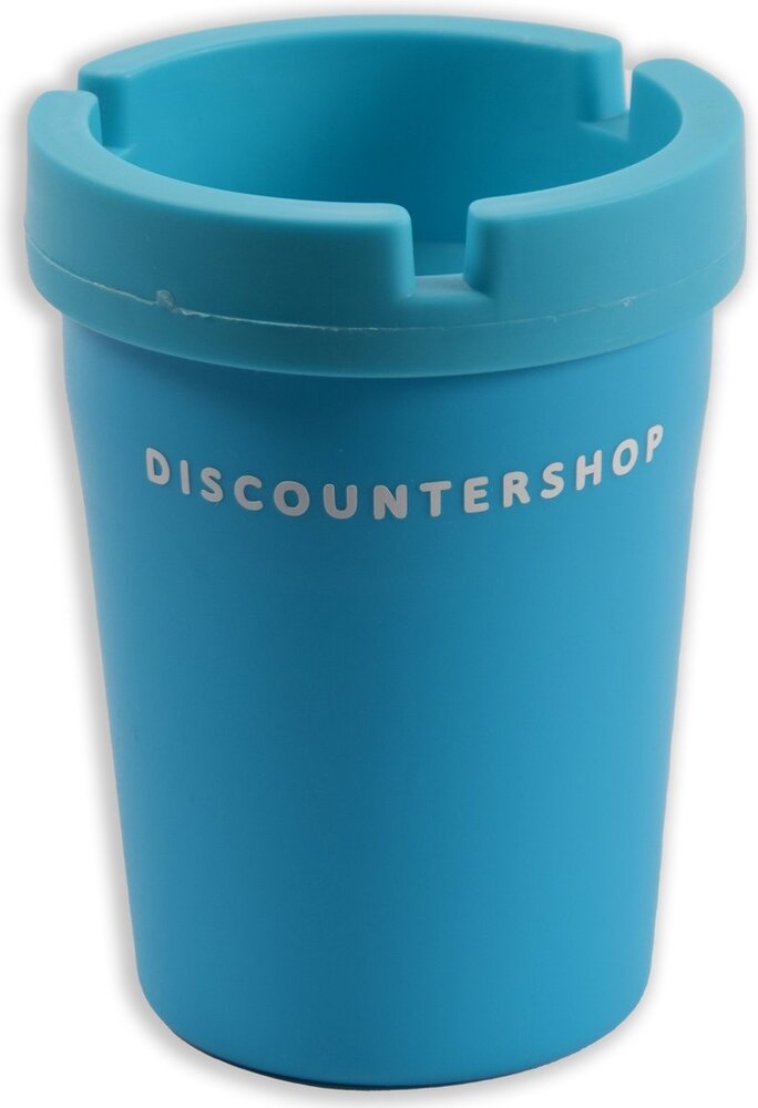 Discountershop 4 stuks Bekerhouder Autoasbak voor in de auto - Autoasbak - auto accessoires - blauw