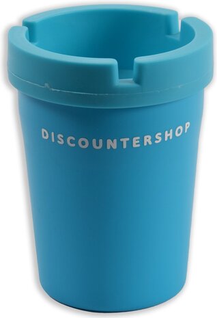 Discountershop 4 stuks Bekerhouder Autoasbak voor in de auto - Autoasbak - auto accessoires - blauw