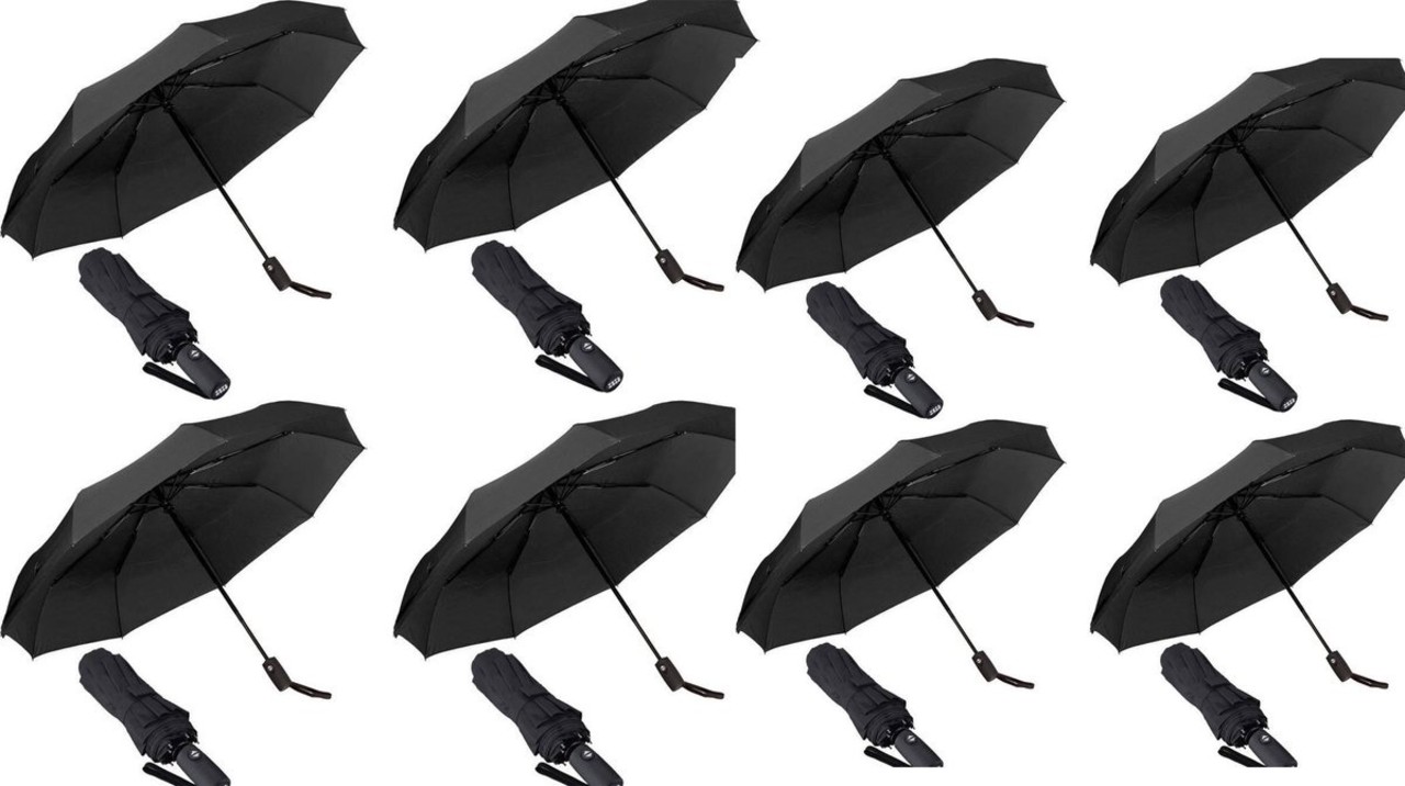 Discountershop 8x Automatic Storm Umbrella - Umbrella - Automatic, Foldable & Windproof up to 70 - 80 km p/h - Ø 95 cm - 7 panels - Double Layer - Black Discountershop 8x Automatic Storm Umbrella - Umbrella - Automatic, Foldable & Windproof up to 70 - 80 km p/h - Ø 95 cm - 7 panels - Double Layer - Black