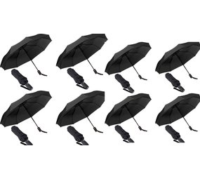 Discountershop 8x Automatische Stormparaplu - Paraplu – Automatisch, Opvouwbaar & Windproof tot 70 - 80 km p/u - Ø 95 cm - 7 panelen - Dubbele Laag - Zwart Discountershop 8x Automatische Stormparaplu - Paraplu – Automatisch, Opvouwbaar & Windproof tot 70 - 80 km p/u - Ø 95 cm - 7 panelen - Dubbele Laag - Zwart