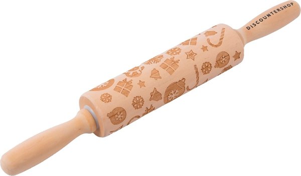 Discountershop Deegroller van hout voor kerstkoekjes | Gegraveerde Deegroller |kerstgebak| Uitsteekvormpjes |koekvormpjes| Koekjes | Koek | Discountershop Deegroller van hout voor kerstkoekjes | Gegraveerde Deegroller |kerstgebak| Uitsteekvormpjes |koekvormpjes| Koekjes | Koek |