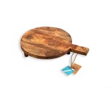 Discountershop Serving board - Tapas board Cutting board - mango wood Sustainable - round - 39.5x29.5 cm Discountershop Serving board - Tapas board Cutting board - mango wood Sustainable - round - 39.5x29.5 cm