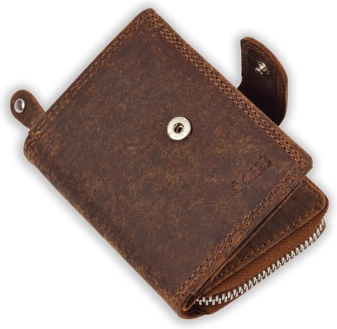 4 East Wallet - Wallet ladies - Wallet men - Wallet cards - RFID Protected Anti skim - 4East - 4E-209- Vintage-brown 4 East Wallet - Wallet ladies - Wallet men - Wallet cards - RFID Protected Anti skim - 4East - 4E-209- Vintage-brown