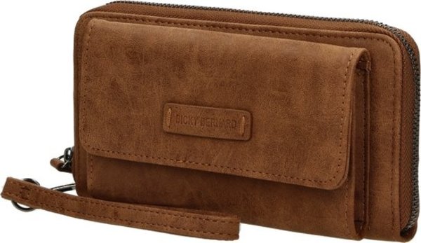 Bicky Bernard Bicky bernard - Portemonnee dames - Portefeuille met ritssluiting - Portemonnee voor telefoon - camel Bicky Bernard Bicky bernard - Portemonnee dames - Portefeuille met ritssluiting - Portemonnee voor telefoon - camel