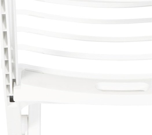 Merkloos 2 Stuks witte kunststof klapstoelen voor binnen en buiten Merkloos 2 Stuks witte kunststof klapstoelen voor binnen en buiten