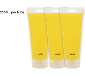 Merkloos Acrylic verf 250 ML per tube in de verpakking 3 stuks - Watervaste verf - Acrylicverf GEEL Merkloos Acrylic verf 250 ML per tube in de verpakking 3 stuks - Watervaste verf - Acrylicverf GEEL