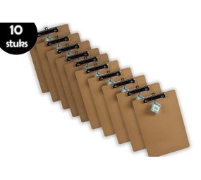 Discountershop 10x Klemborden - Klemborden A4 - Klemborden hout A4 31 x 22 x 1.5 cm Discountershop 10x Klemborden - Klemborden A4 - Klemborden hout A4 31 x 22 x 1.5 cm