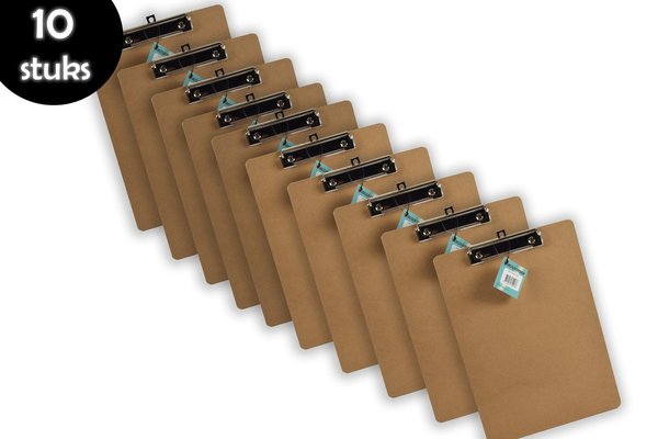 Discountershop 10x Clipboards - Clipboards A4 - Clipboards wood A4 31 x 22 x 1.5 cm Discountershop 10x Clipboards - Clipboards A4 - Clipboards wood A4 31 x 22 x 1.5 cm