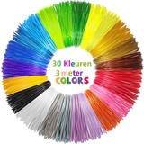 Discountershop 3D pen vullingen - PLA - 30 kleuren - 3D pen filament -3 meter per kleur - navulling - Glow in the dark - sjablonen - Hervulling Discountershop 3D pen vullingen - PLA - 30 kleuren - 3D pen filament -3 meter per kleur - navulling - Glow in the dark - sjablonen - Hervulling