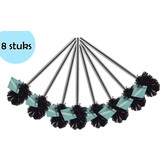 Discountershop Loose toilet brush universal stainless steel Toilet Brush Set - 8 Pieces Toilet brush WC Toilet Brush Brushes Toilet brushes Discountershop Loose toilet brush universal stainless steel Toilet Brush Set - 8 Pieces Toilet brush WC Toilet Brush Brushes Toilet brushes