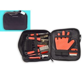 Discountershop Honden Verzorging set verzorgingset 8-in 1 - Hondenborstel Langharig - Verzorgingsset voor Huisdieren-Hondenkam - Klittenkam Discountershop Honden Verzorging set verzorgingset 8-in 1 - Hondenborstel Langharig - Verzorgingsset voor Huisdieren-Hondenkam - Klittenkam
