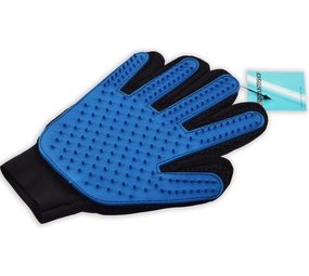 Merkloos Fur Glove Right | Blue - Animal brush glove - hair remover for animals - Animal hair gloves - Fur care glove Merkloos Fur Glove Right | Blue - Animal brush glove - hair remover for animals - Animal hair gloves - Fur care glove