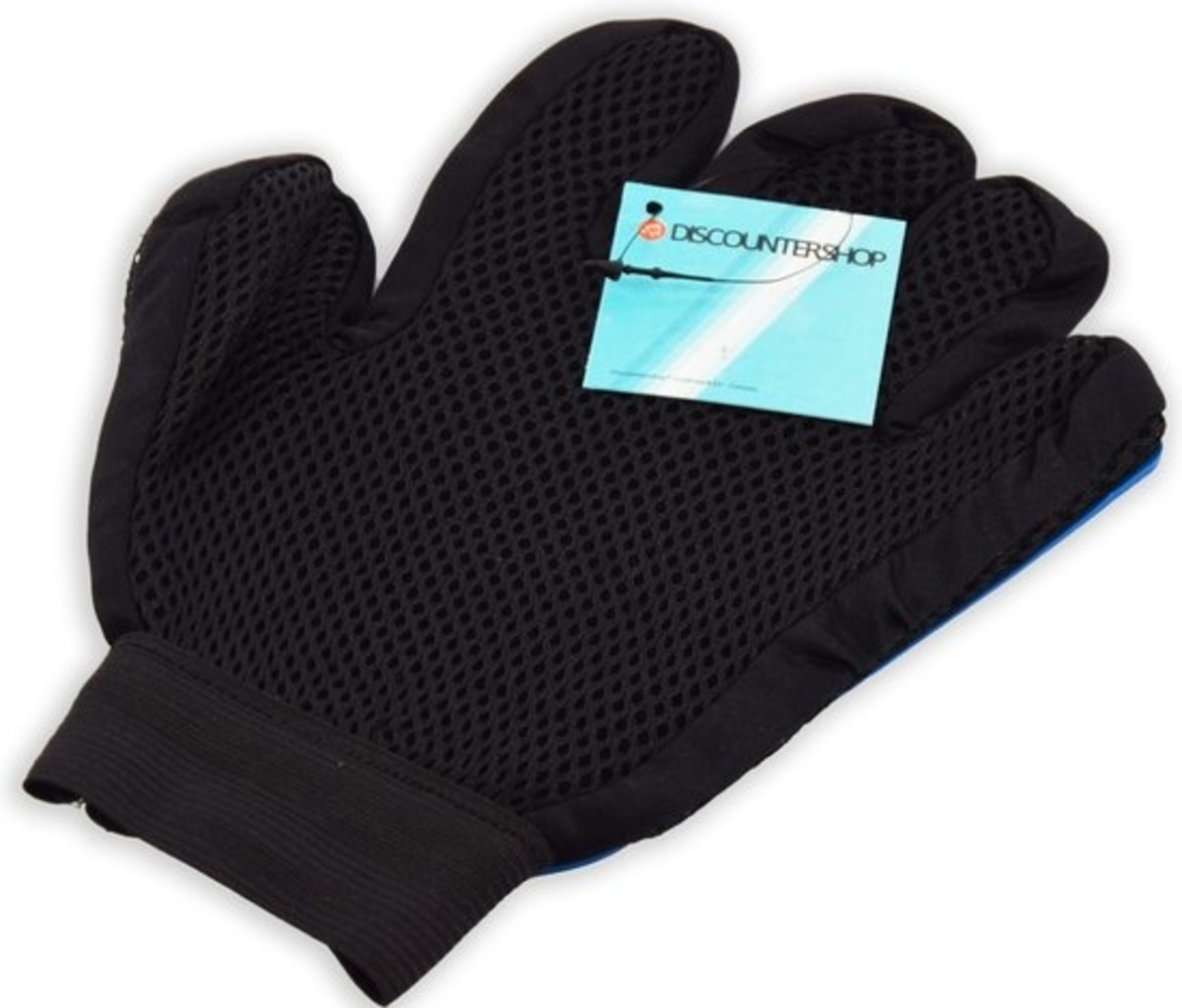 Merkloos Fur Glove Right | Blue - Animal brush glove - hair remover for animals - Animal hair gloves - Fur care glove Merkloos Fur Glove Right | Blue - Animal brush glove - hair remover for animals - Animal hair gloves - Fur care glove