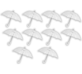 Discountershop Transparent Clear Dome Umbrella 100cm for Weddings – Durable Wind-Resistant Strong Umbrella – Transparent PVC Stick – 10 Pack Value Deal Discountershop Transparent Clear Dome Umbrella 100cm for Weddings – Durable Wind-Resistant Strong Umbrella – Transparent PVC Stick – 10 Pack Value Deal