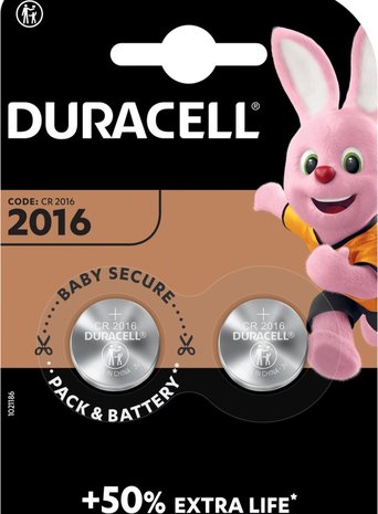Duracell Duracell CR2016 - 4 piece in package - Professional Electronics 3V Lithium button cell - Duracell Lithium CR2016 3V - 4 pieces Duracell Duracell CR2016 - 4 piece in package - Professional Electronics 3V Lithium button cell - Duracell Lithium CR2016 3V - 4 pieces