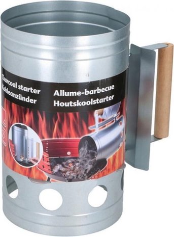 Merkloos Charcoal starter with Barbecue starter gun - Metal - 17x27.5cm - Pay attention! Gun is not a lighter! Merkloos Charcoal starter with Barbecue starter gun - Metal - 17x27.5cm - Pay attention! Gun is not a lighter!