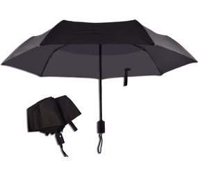 Discountershop Automatic Storm Umbrella - Umbrella - Automatic, Foldable & Windproof up to 70 - 80 km p/h - Ø 95 cm - 7 panels - Double Layer - Black Discountershop Automatic Storm Umbrella - Umbrella - Automatic, Foldable & Windproof up to 70 - 80 km p/h - Ø 95 cm - 7 panels - Double Layer - Black