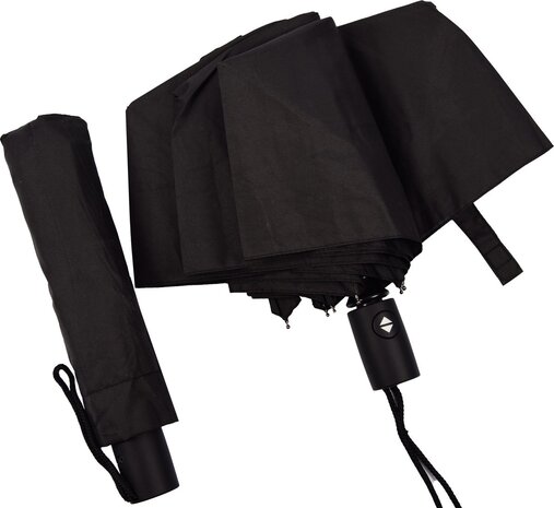 Discountershop Automatic Storm Umbrella - Umbrella - Automatic, Foldable & Windproof up to 70 - 80 km p/h - Ø 95 cm - 7 panels - Double Layer - Black Discountershop Automatic Storm Umbrella - Umbrella - Automatic, Foldable & Windproof up to 70 - 80 km p/h - Ø 95 cm - 7 panels - Double Layer - Black