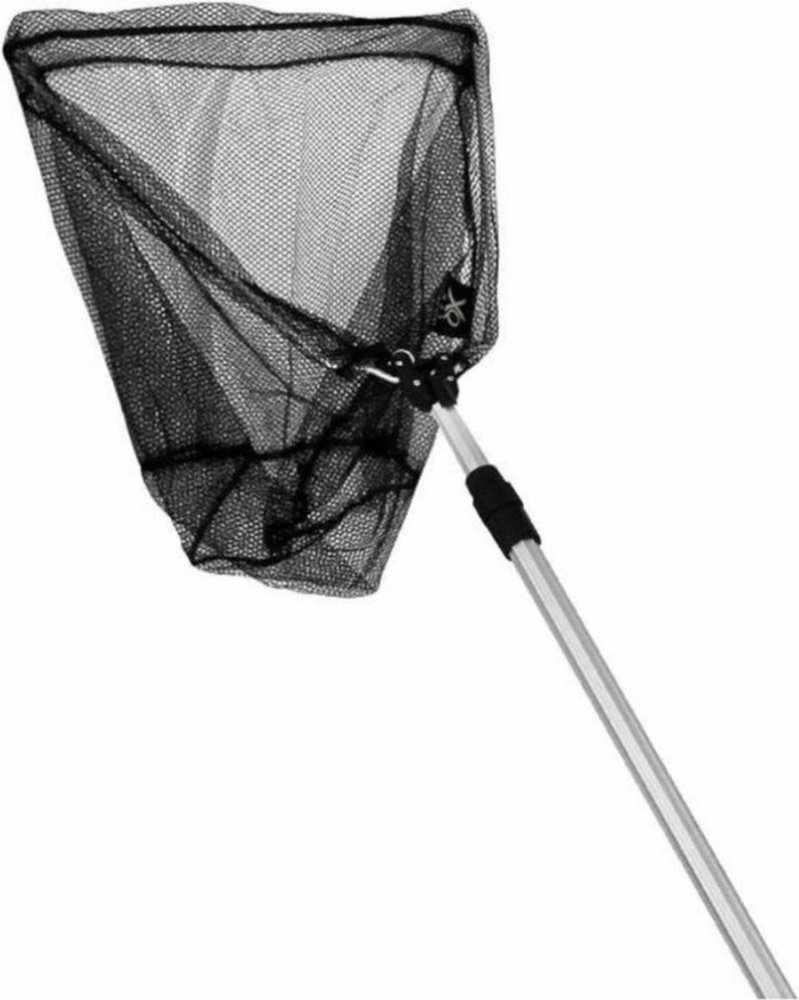 Discountershop Schepnet Opvouwbaar Aluminium - zwart/grijs - 170cm Discountershop Schepnet Opvouwbaar Aluminium - zwart/grijs - 170cm