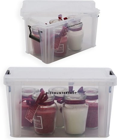 Discountershop 1x Stevige Mini Opbergbox 2.6Liter |Duurzaam| 24x13x14 CM | Opberger | Opbergbak | Opbergdoos | Opbergbakken | Bakken | polypropyleen Discountershop 1x Stevige Mini Opbergbox 2.6Liter |Duurzaam| 24x13x14 CM | Opberger | Opbergbak | Opbergdoos | Opbergbakken | Bakken | polypropyleen