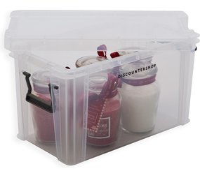 Discountershop 1x Sturdy Mini Storage Box 2.6 Liter | Sustainable | 24x13x14CM | Storage | Storage bin | Storage box | Storage bins | Baking | polypropylene Discountershop 1x Sturdy Mini Storage Box 2.6 Liter | Sustainable | 24x13x14CM | Storage | Storage bin | Storage box | Storage bins | Baking | polypropylene