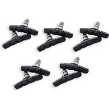 Discountershop 5 Set Universele Rubberen Fiets V Remblokken Set - 5 Paar – 10 Stuks – 70mm | Rubber Remblokjes | Fietsen Remblok | Remblokkenset | Remblokset Geschikt voor Mountainbike, Stadsfiets, Vouwfiets en Tourfiets