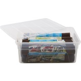 Discountershop Opbergbox Transparant - 36 cm - Polypropeen - Opberger - Opbergbakken - Opbergdoos -11liter - 36x26x14 CM