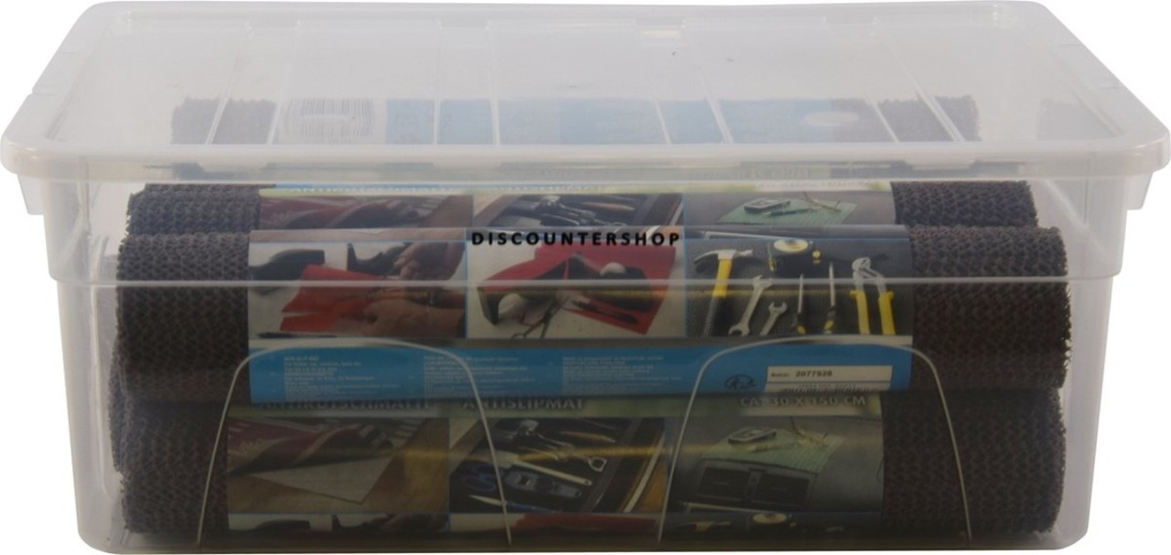 Discountershop Storage box Transparent - 36 cm - Polypropylene - Storage - Storage bins - Storage box -11liter - 36x26x14 CM Discountershop Storage box Transparent - 36 cm - Polypropylene - Storage - Storage bins - Storage box -11liter - 36x26x14 CM