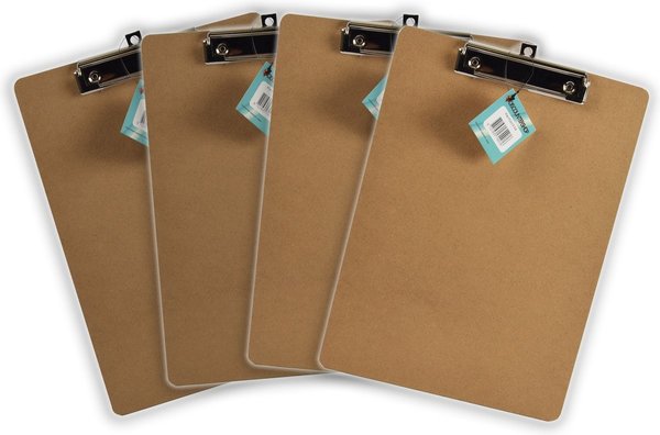 Discountershop 4x Clipboards - Clipboards A4 - Clipboards wood A4 31 x 22 x 1.5 cm Discountershop 4x Clipboards - Clipboards A4 - Clipboards wood A4 31 x 22 x 1.5 cm