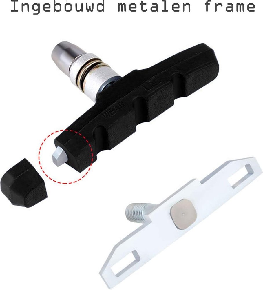 Discountershop 11 Set Universele Rubberen Fiets V Remblokken Set - 11 Paar – 22 Stuks – 70mm | Rubber Remblokjes | Fietsen Remblok | Remblokkenset | Remblokset Geschikt voor Mountainbike, Stadsfiets, Vouwfiets en Tourfiets Discountershop 11 Set Universele Rubberen Fiets V Remblokken Set - 11 Paar – 22 Stuks – 70mm | Rubber Remblokjes | Fietsen Remblok | Remblokkenset | Remblokset Geschikt voor Mountainbike, Stadsfiets, Vouwfiets en Tourfiets