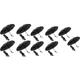 Discountershop 10x Automatic Storm Umbrella - Umbrella - Automatic, Foldable & Windproof up to 70 - 80 km p/h - Ø 95 cm - 7 panels - Double Layer - Black Discountershop 10x Automatic Storm Umbrella - Umbrella - Automatic, Foldable & Windproof up to 70 - 80 km p/h - Ø 95 cm - 7 panels - Double Layer - Black