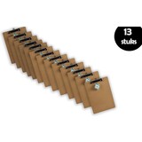 Discountershop 13x Klemborden - Klemborden A4 - Klemborden hout A4 31 x 22 x 1.5 cm Discountershop 13x Klemborden - Klemborden A4 - Klemborden hout A4 31 x 22 x 1.5 cm